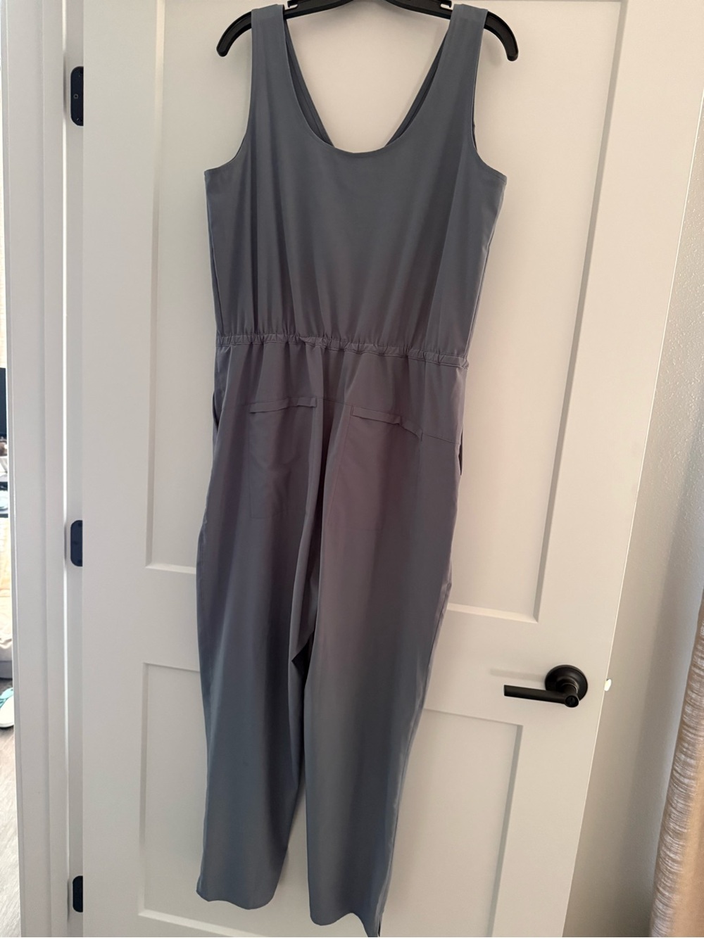 Patagonia Gray/Green Sleeveless Utility Jumpsuit